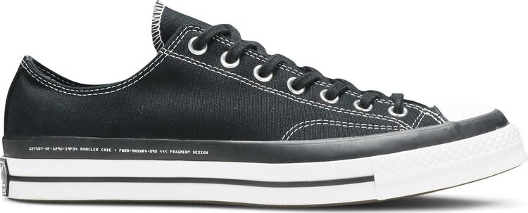 

Кроссовки Converse Fragment Design x Moncler x Chuck 70 Low Black, черный