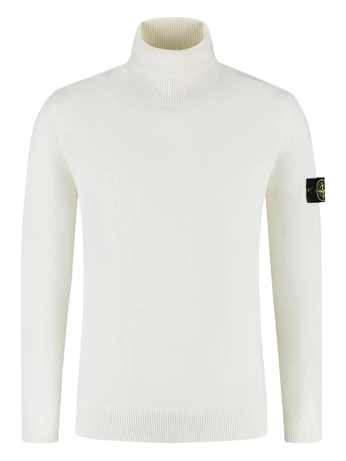 Свитер с накладным карманом Stone Island, молочно-белый