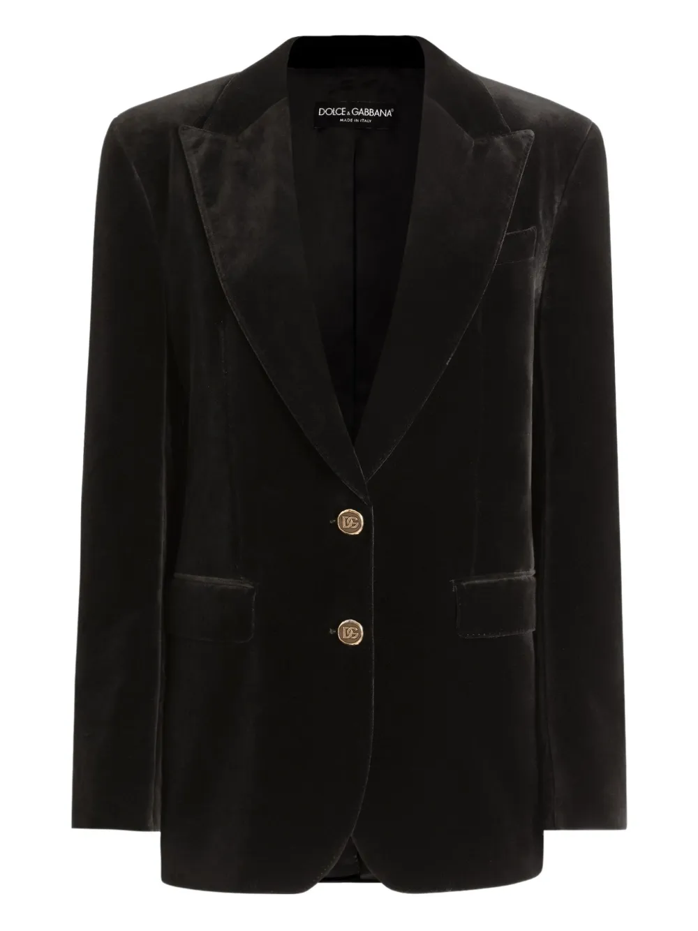 

Бархатный жакет DOLCE & GABBANA, черный