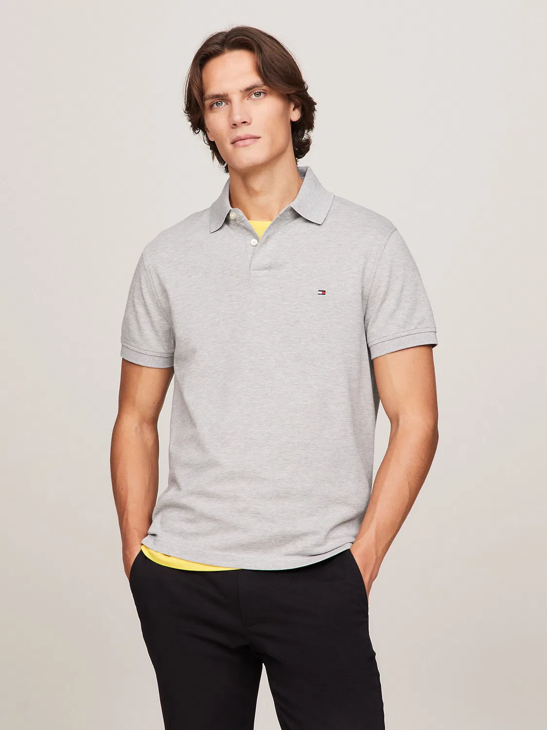 Рубашка Tommy Hilfiger 1985 Regular Fit, серый — фото 2