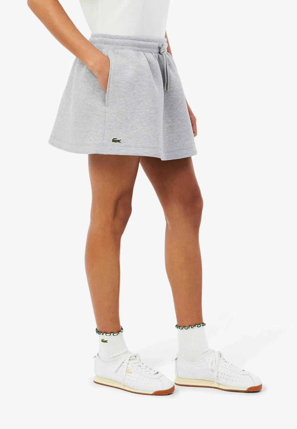 Юбка А-силуэта Lacoste, Gris Clair Chiné-Cca — фото 4