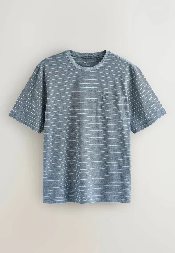 Пижамный комплект из 3 предметов, хлопок, Set 3 pack - pyjama set, Next, синий серый — фото 4