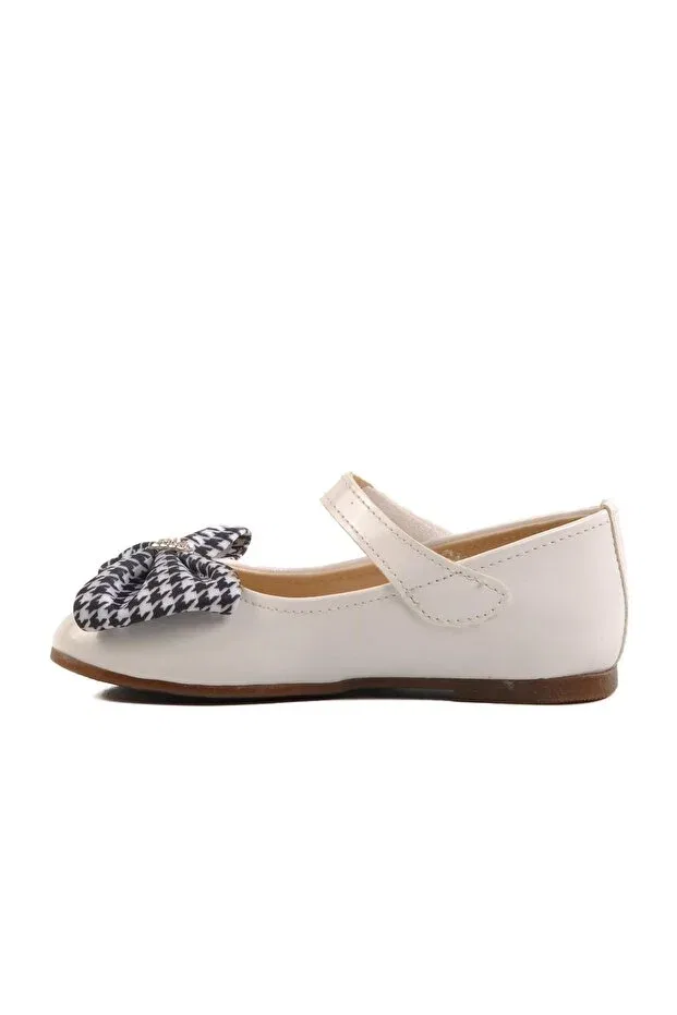 Детские балетки для девочек с принтом Rocky 180 B Walkway, White Patent Leather — фото 2