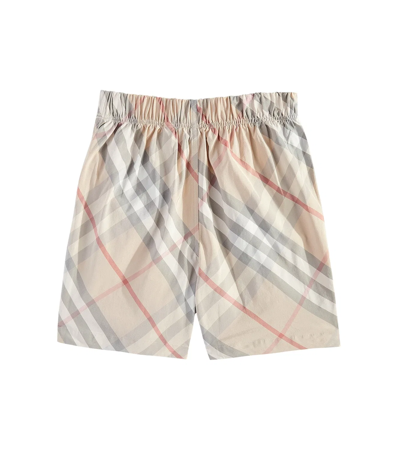 Бермуды в клетку Burberry Kids, бежевый — фото 4