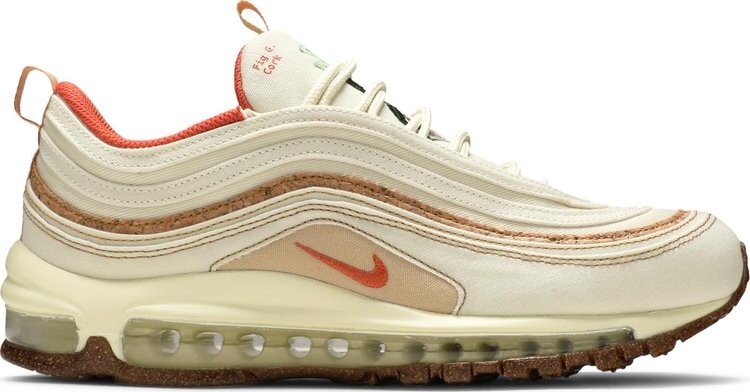 

Кроссовки Nike Air Max 97 'Cork', кремовый, Бежевый, Кроссовки Nike Air Max 97 'Cork', кремовый