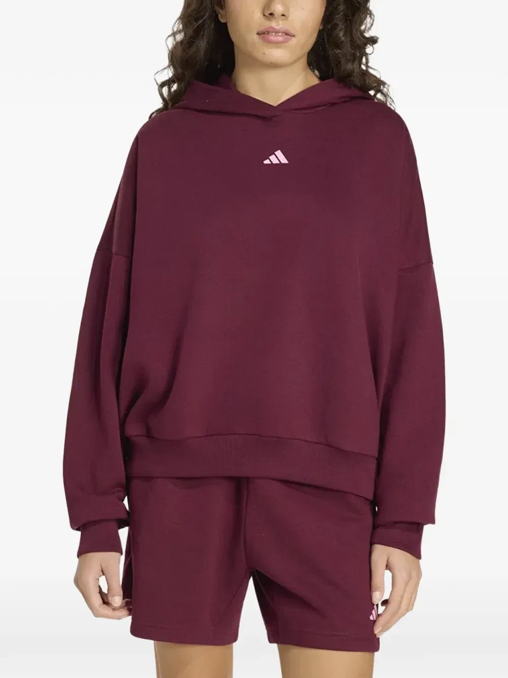 Худи с логотипом для студии Adidas, красный — фото 3