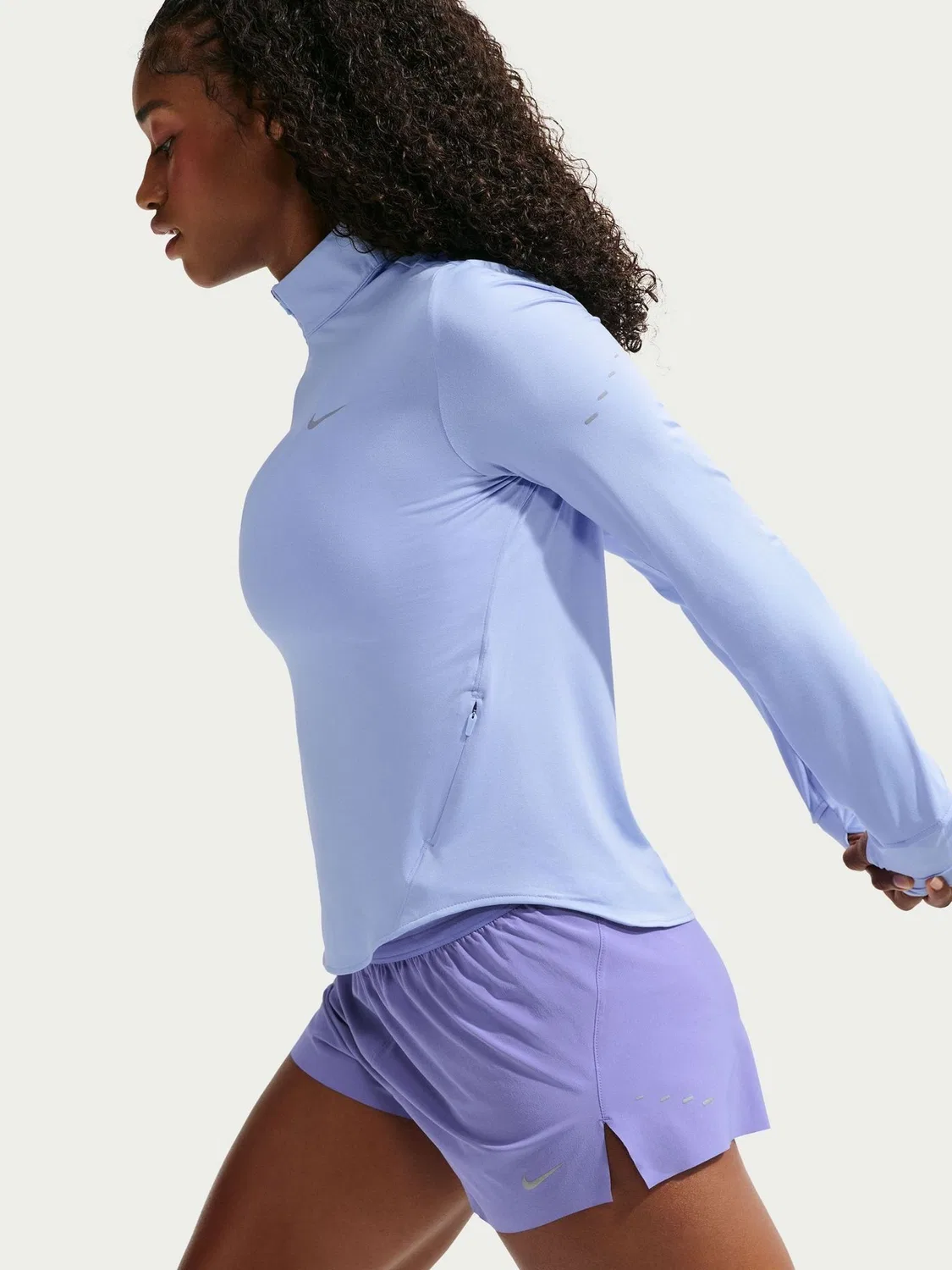 Топ для бега Nike Swift Dri-FIT UV, Aluminium Blue — фото 4