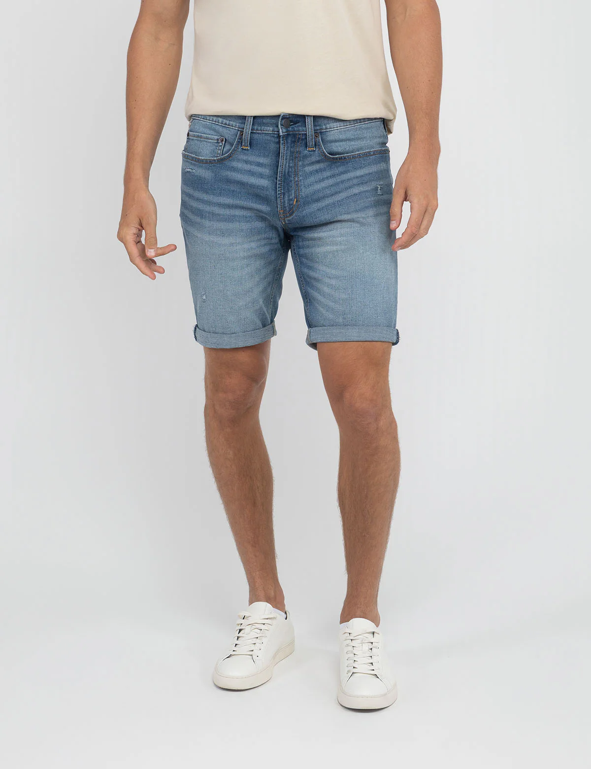 

Шорты U.S. Polo Assn Slim Straight 5 Pocket Cuffed Denim, синий