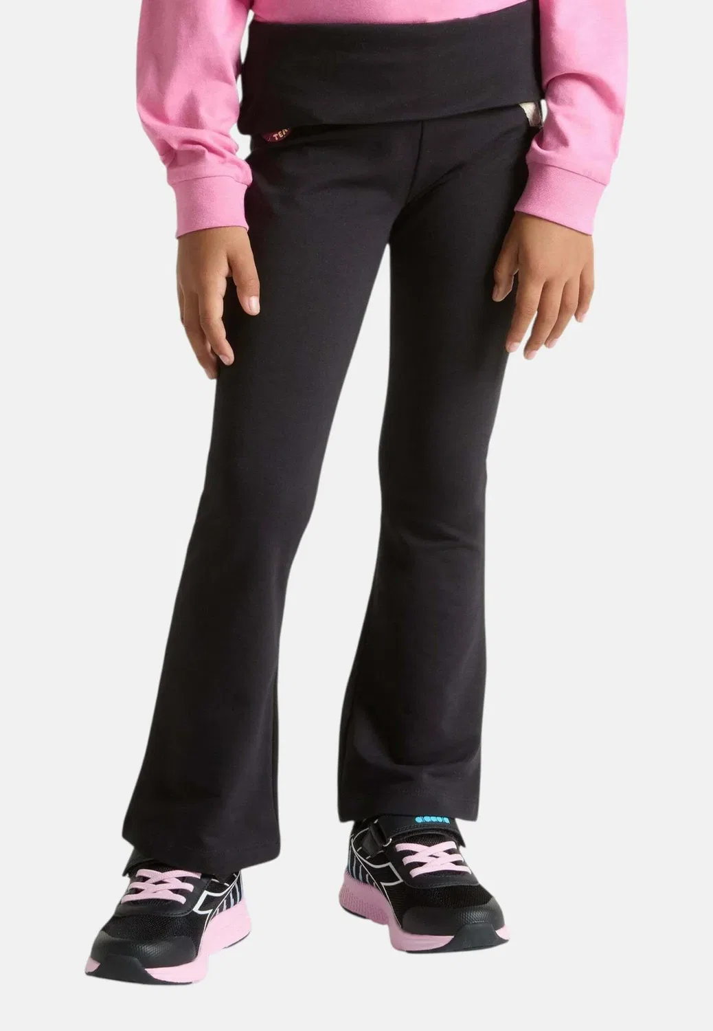 Panta jazz jg leg logo col 80013 - леггинсы - брюки Diadora, Black