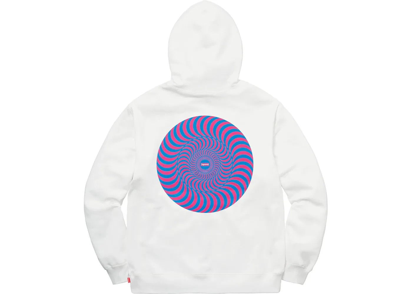 Мужская худи Supreme Spitfire Hooded Sweatshirt, White — фото 2