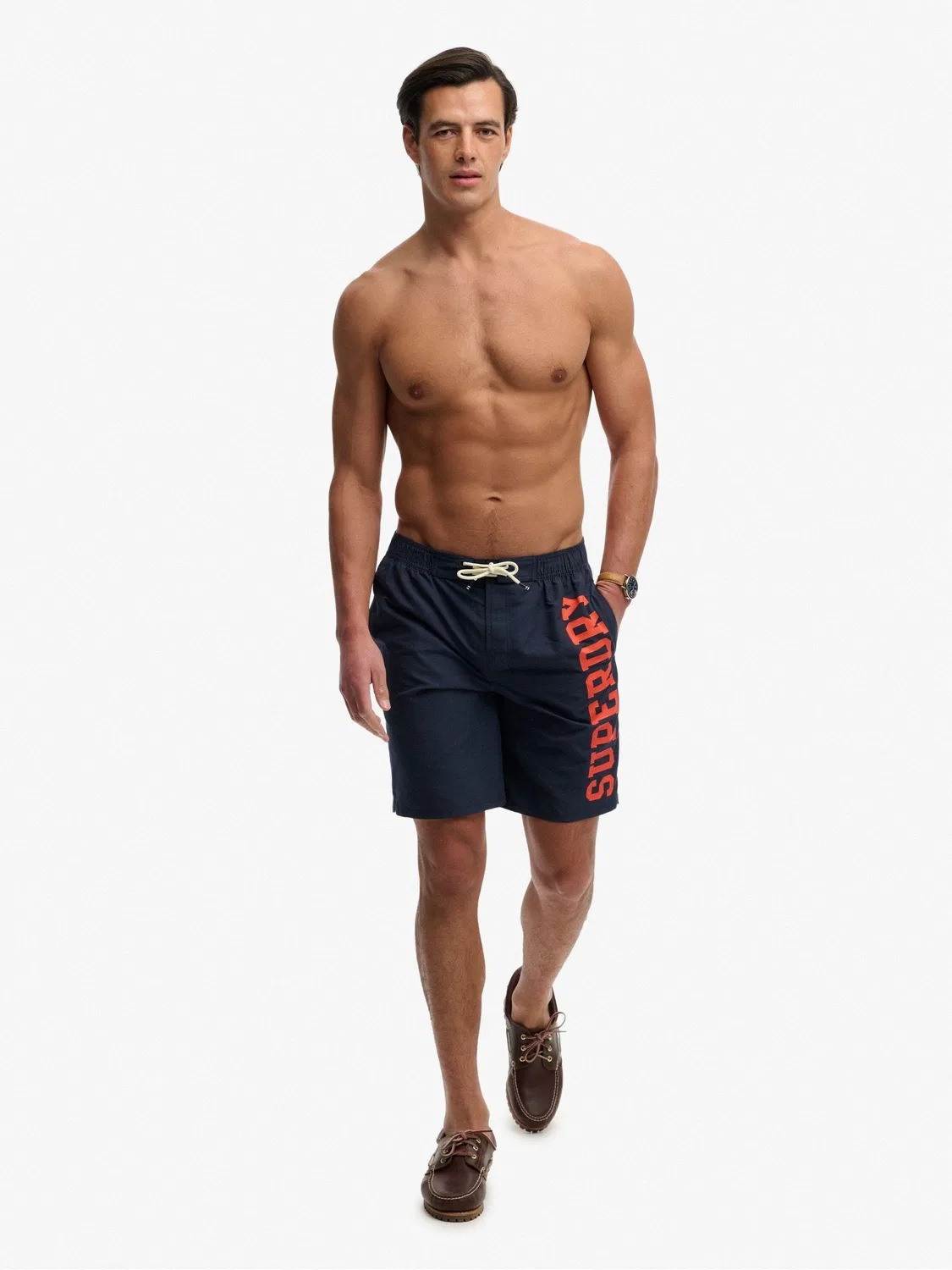 Плавки Superdry Logo 19, синие — фото 3