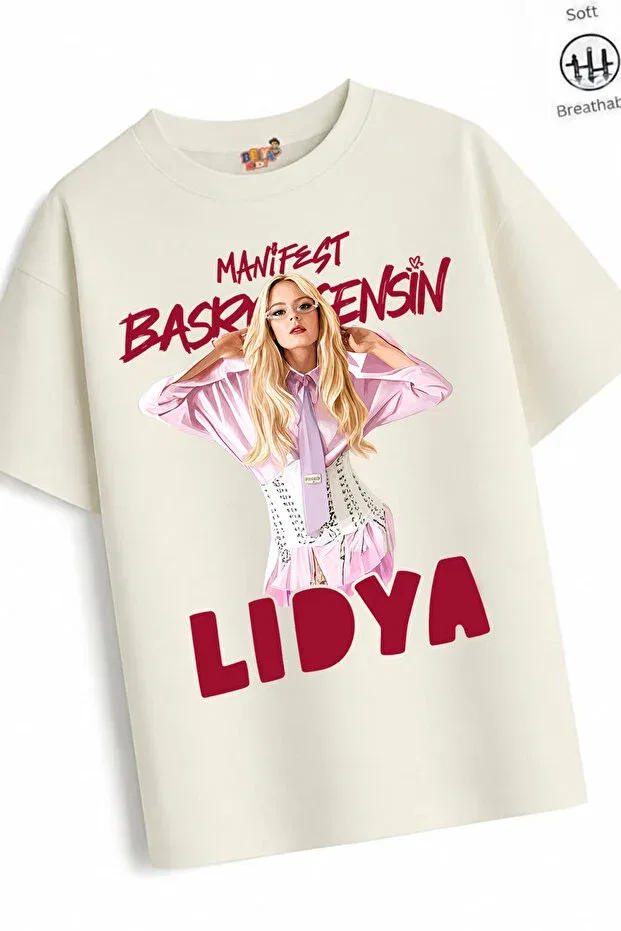 Детское платье-футболка оверсайз Lidya Design11 Belya Kids Wear, Ecru Dark — фото 2