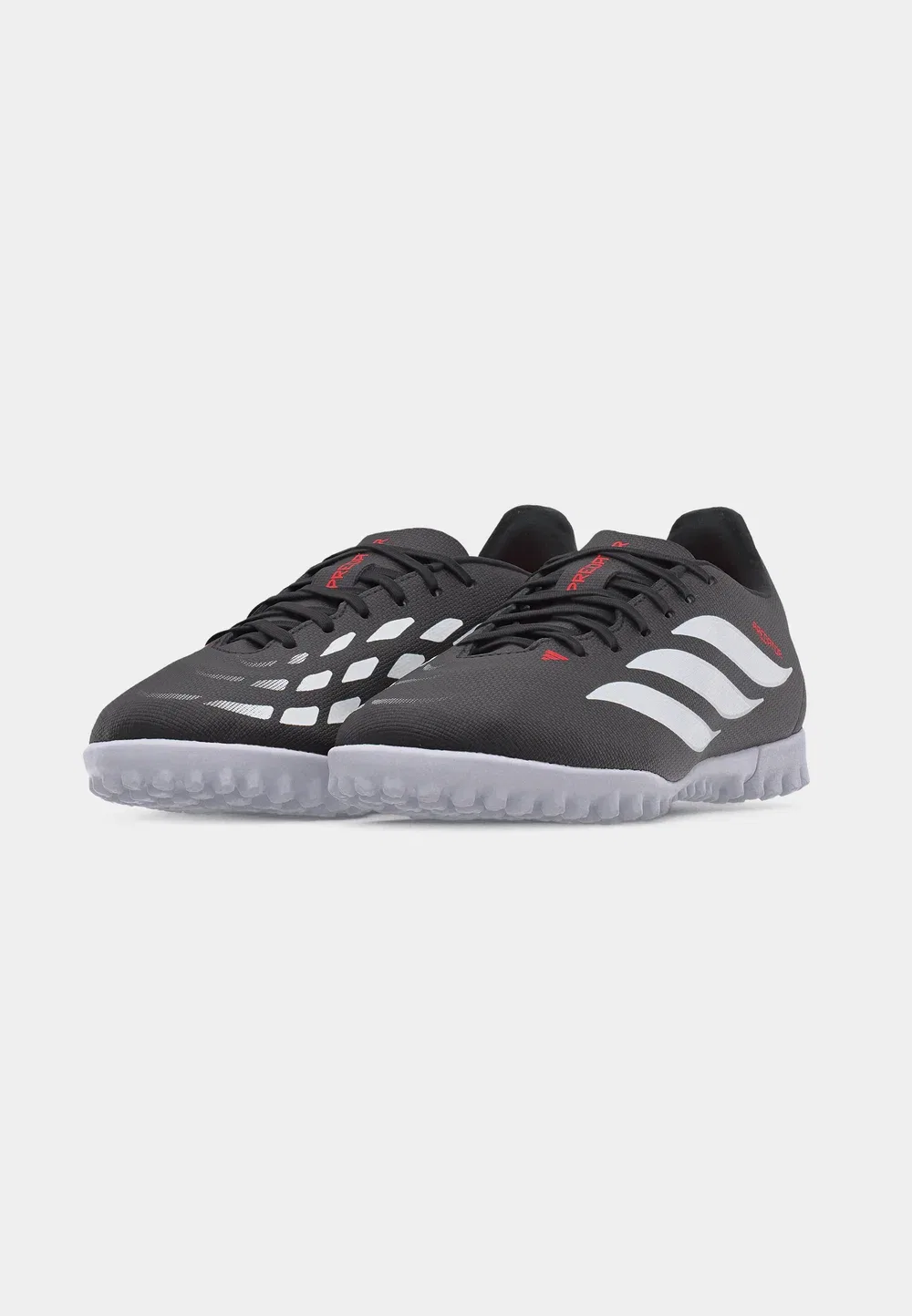 Детские футбольные бутсы Predator Club Turf унисекс - для искусственных газонов Adidas Performance, Core Black/Footwear White/Lucid Red — фото 3