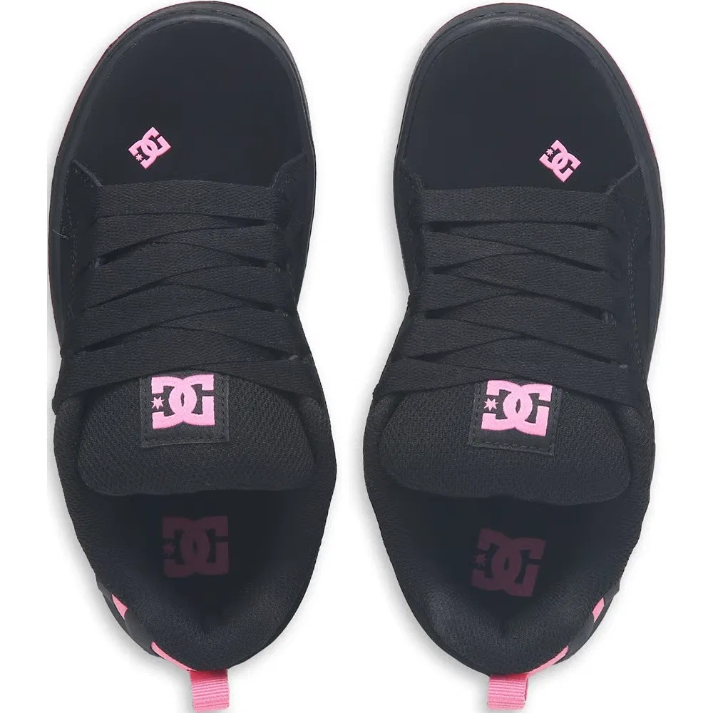 Детские кроссовки Court Graffik Dc Shoes, Black/Pink — фото 4