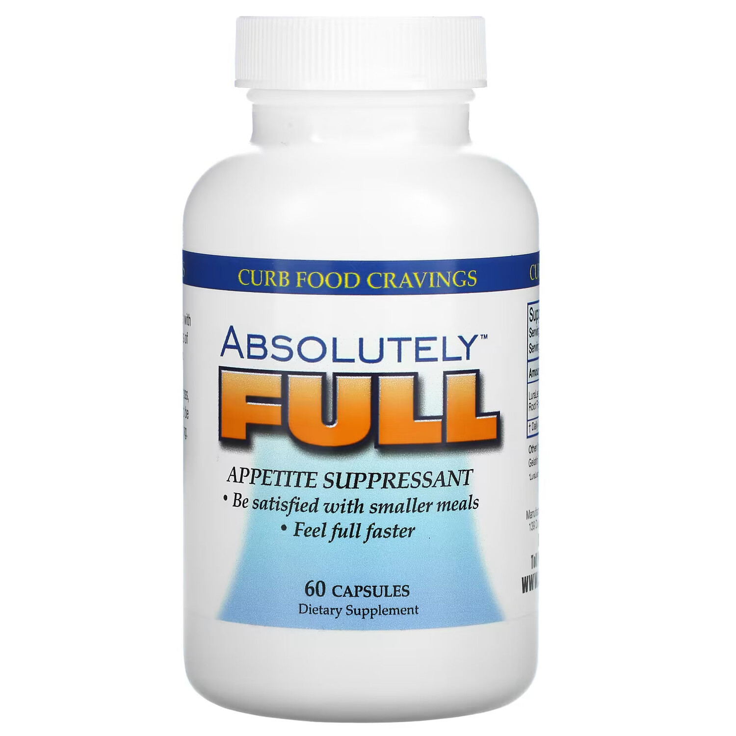 

Absolute Nutrition, Absolutely Full, средство для подавления аппетита, 60 капсул