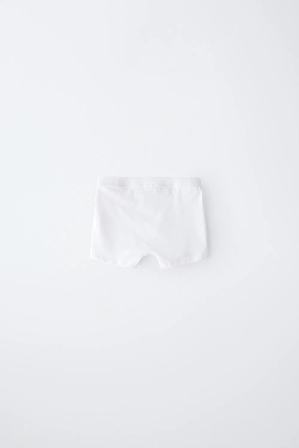 6-14 лет / Комплект из трех однотонных боксерских шорт с этикеткой ZARA, White — фото 4