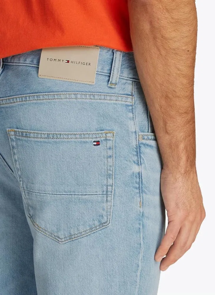 Джинсы прямые с эффектом потертостей Denton Tommy Hilfiger, синий — фото 3