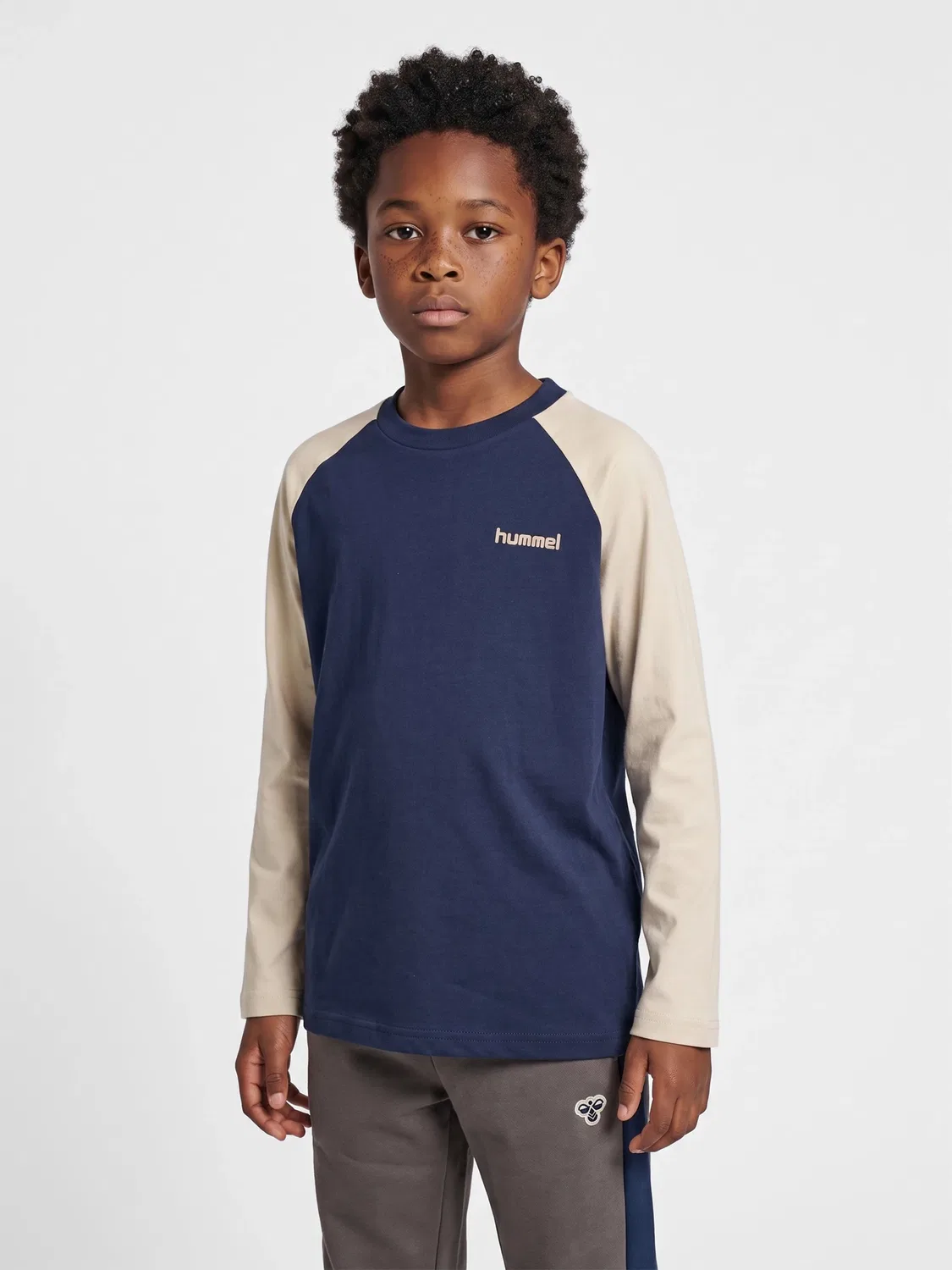 Футболка с рукавом реглан Hmljr Loose Hummel, синий
