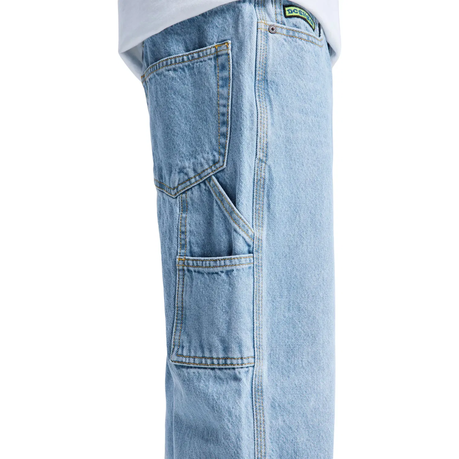 Детские джинсы для мальчиков свободного кроя Carpenter Baggy DC Shoes, Azul — фото 4