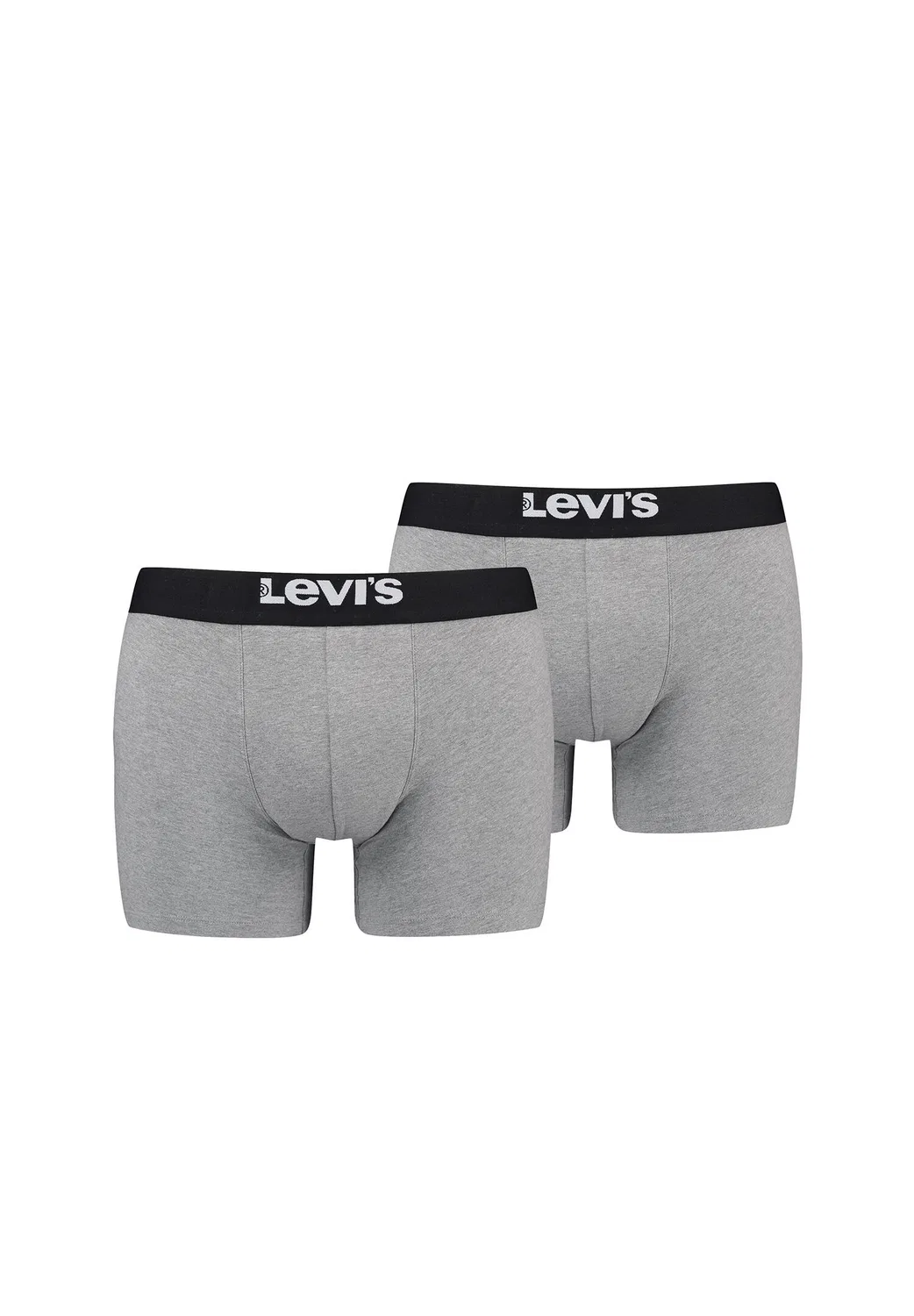 Мужские хлопковые боксеры Solid Levi's, Цвет: Grau / Taupebeige