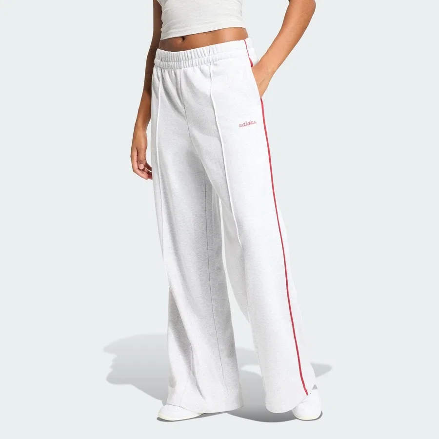 Спортивные брюки с вышивкой и 3 полосами, модель Seasonal Essentials Colourpop, adidas, Черно-белый