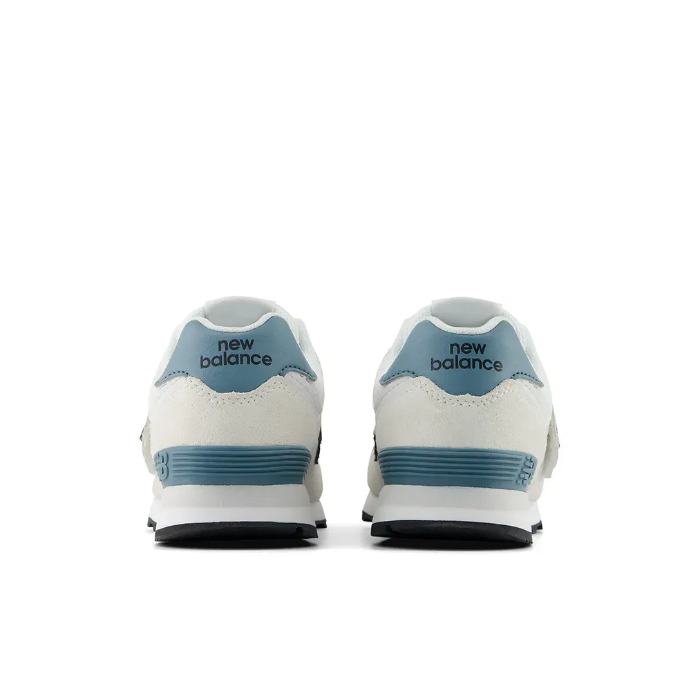 Детские кроссовки на липучке 574 Hook & Loop PS New balance, White — фото 4