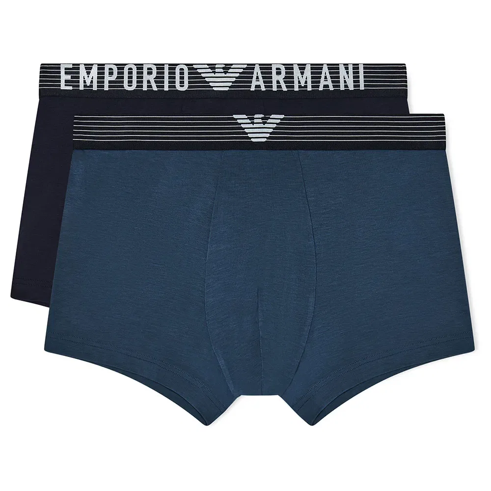 Трусы боксеры Emporio Armani 2 штуки, синий