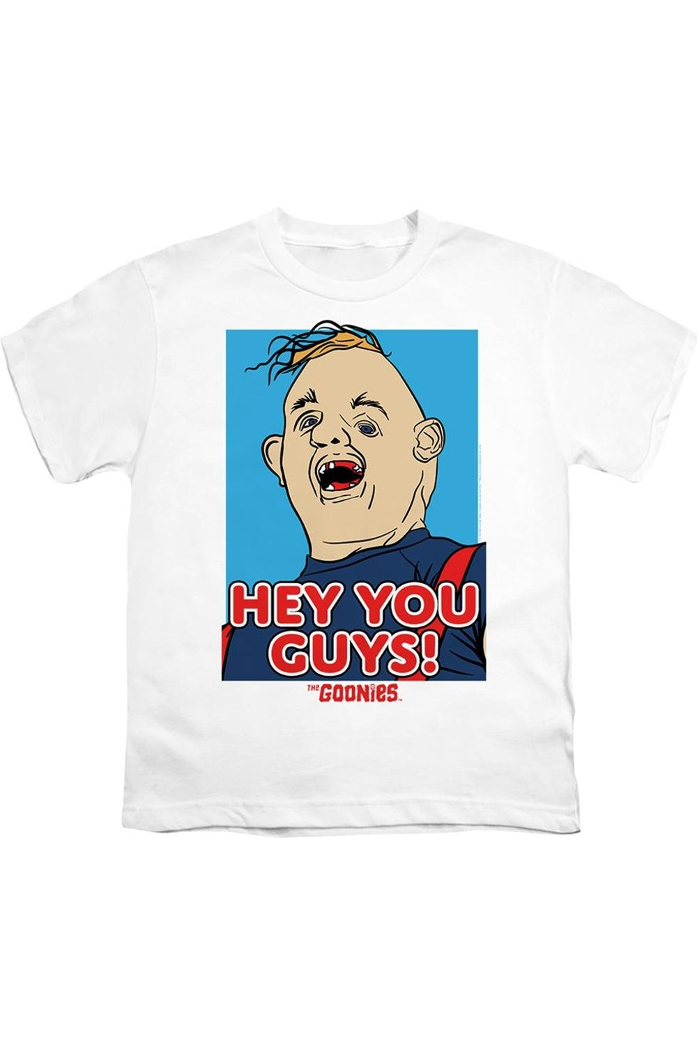 

Футболка с коротким рукавом для детей The Goonies Sloth Hey You Guys Gildan, белый