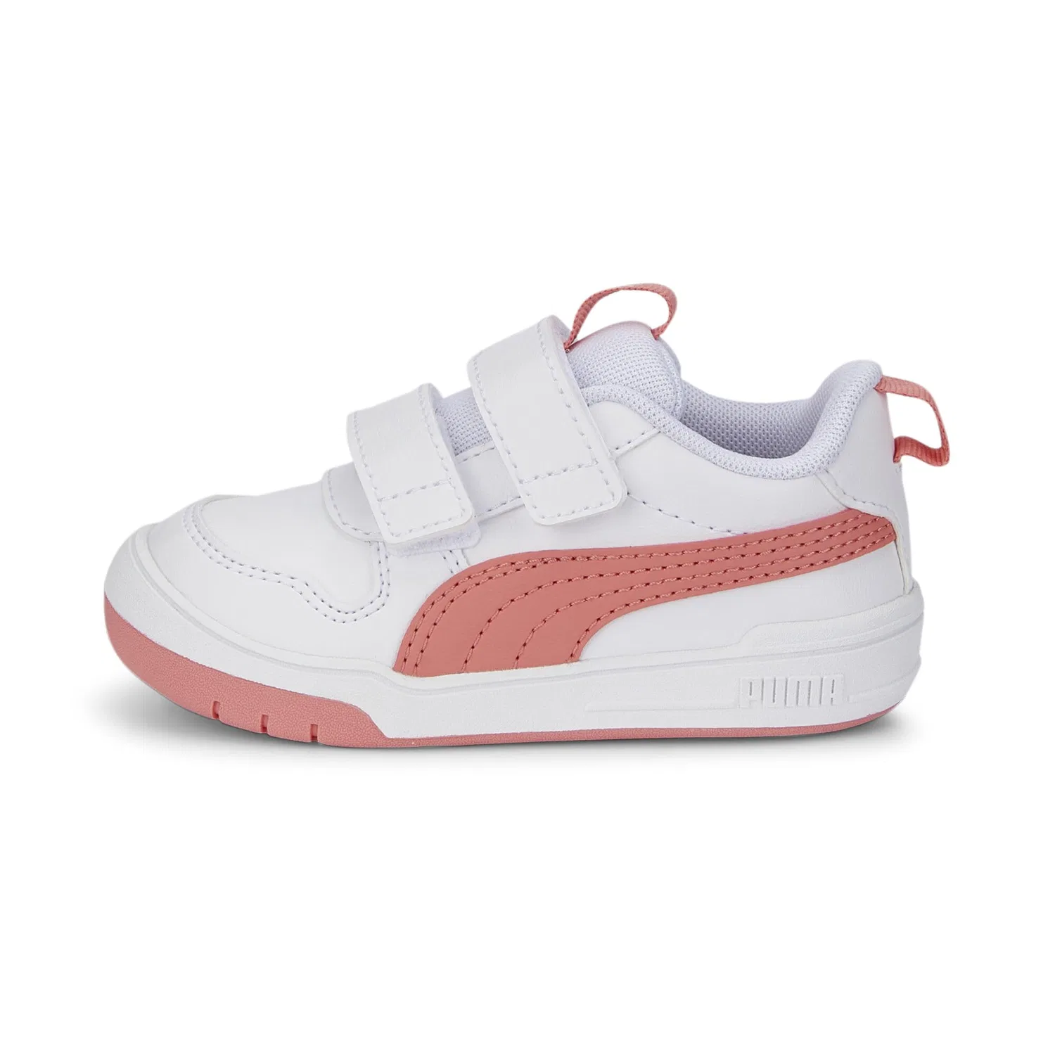 Детские кроссовки для девочек с липучкой Multiflex SL V PS PUMA PUMA White Carnation Pink