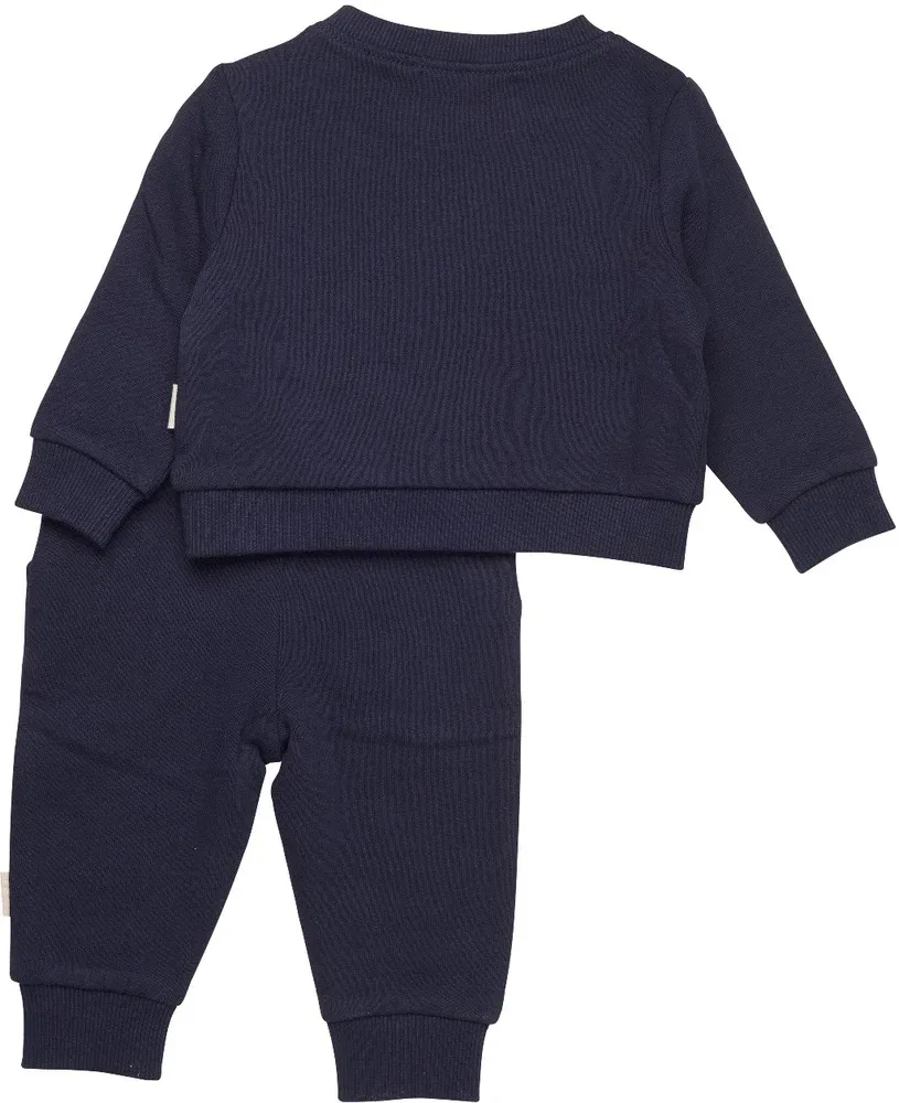 Комплект спортивный детский с принтом Sweat Set Minymo, синий — фото 2