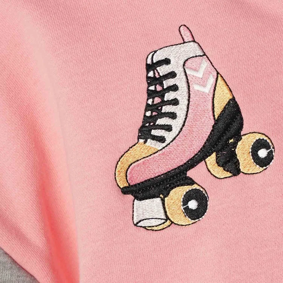 Детский свитшот с капюшоном и молнией Dagnes Bomber Hummel, Розовый — фото 4