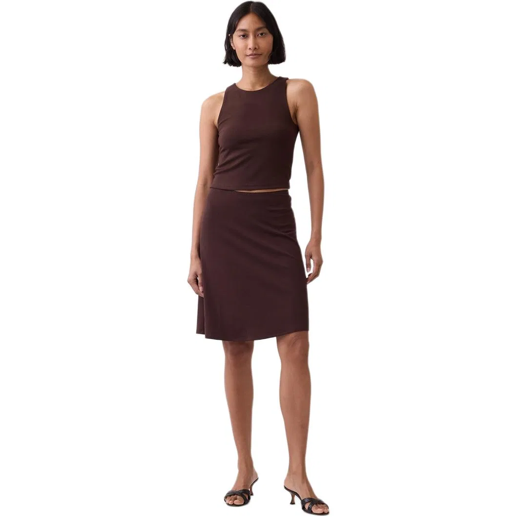 Женская юбка-трапеция Casual Short Skirts A Line Brown GAP, Brown