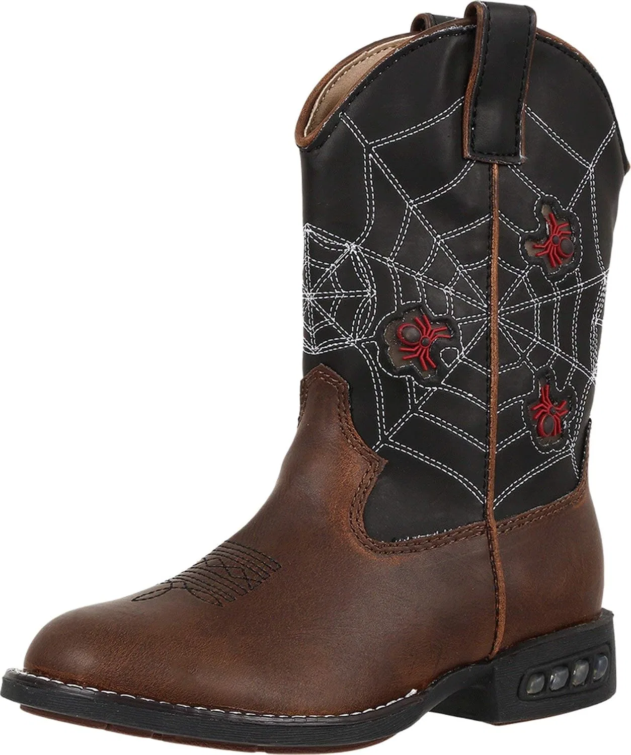 Детские ботинки для мальчиков с подсветкой ROPER, Brown/Black