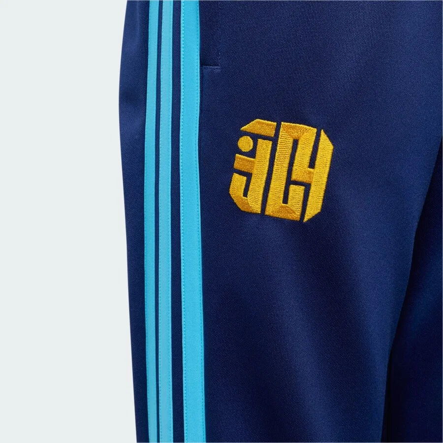 Спортивные брюки ADIDAS PERFORMANCE Slim fit в неоново-синем и темно-синем цветах — фото 3