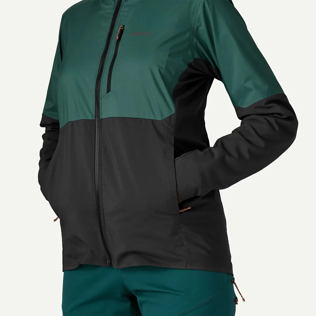 Женская куртка из нейлона с принтом Nano-Air Ultralight Freeride Patagonia, Cascade Green — фото 4