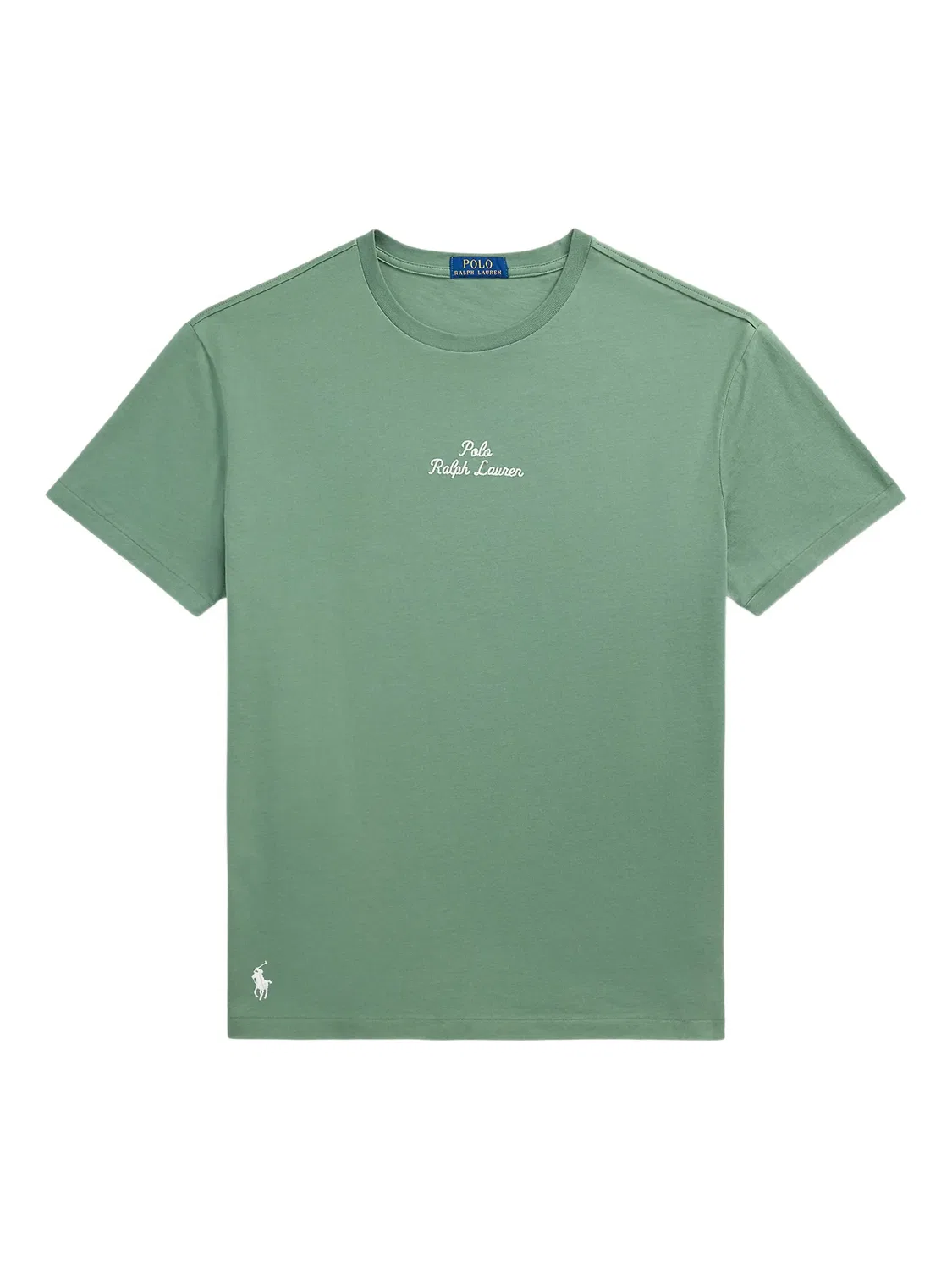 Хлопковая футболка зеленая Polo Ralph Lauren, зеленый
