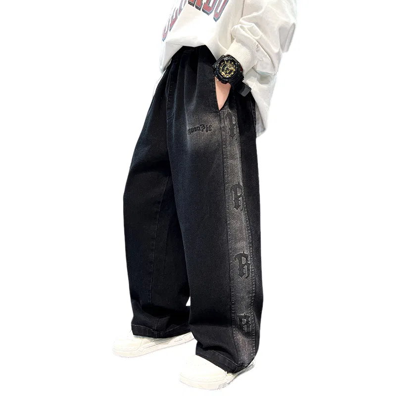Детские джинсы для подростков с флисовой подкладкой Lanza, Black Fleece-Lined