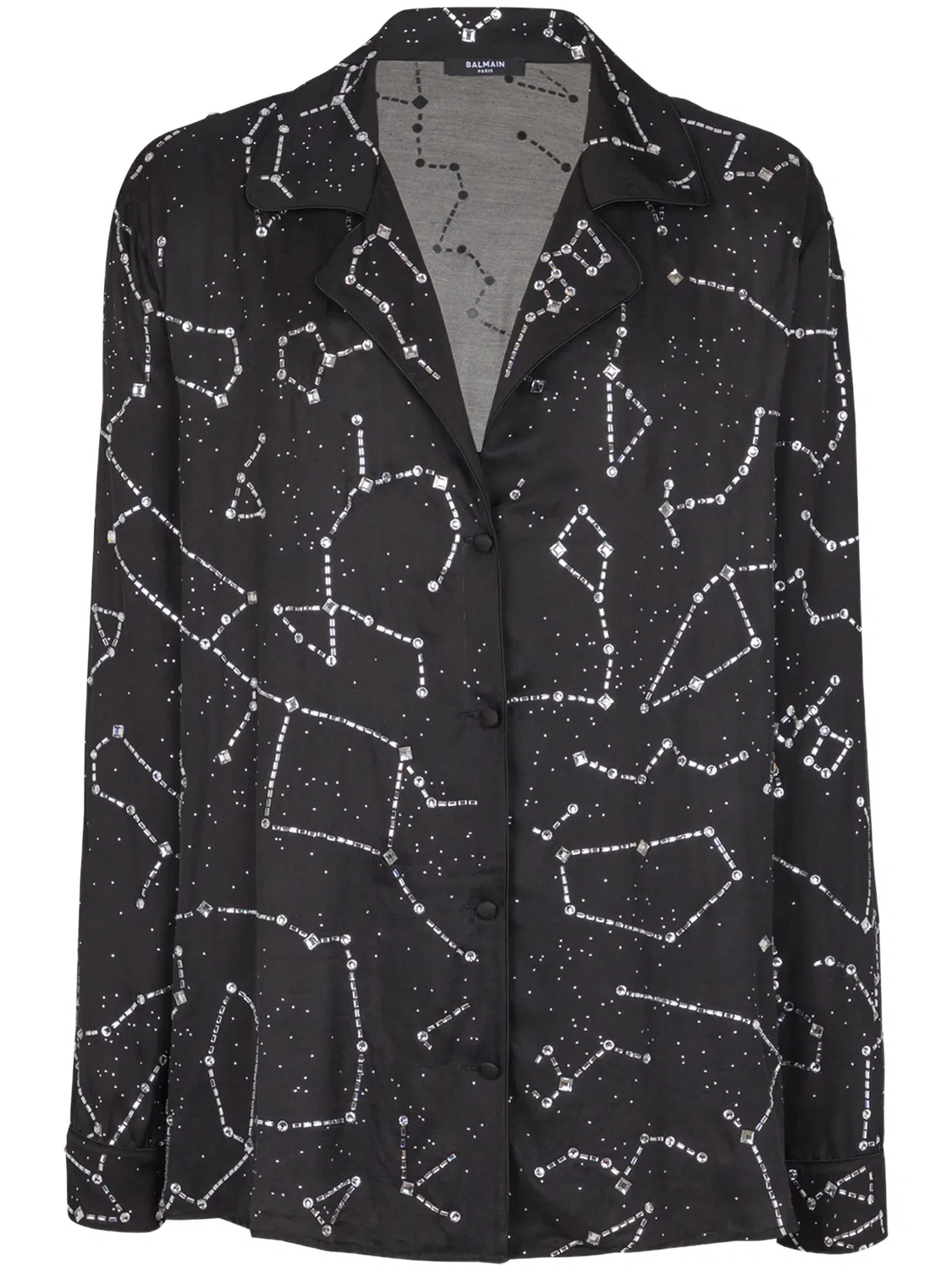 Рубашка Constellation черная Balmain, черный