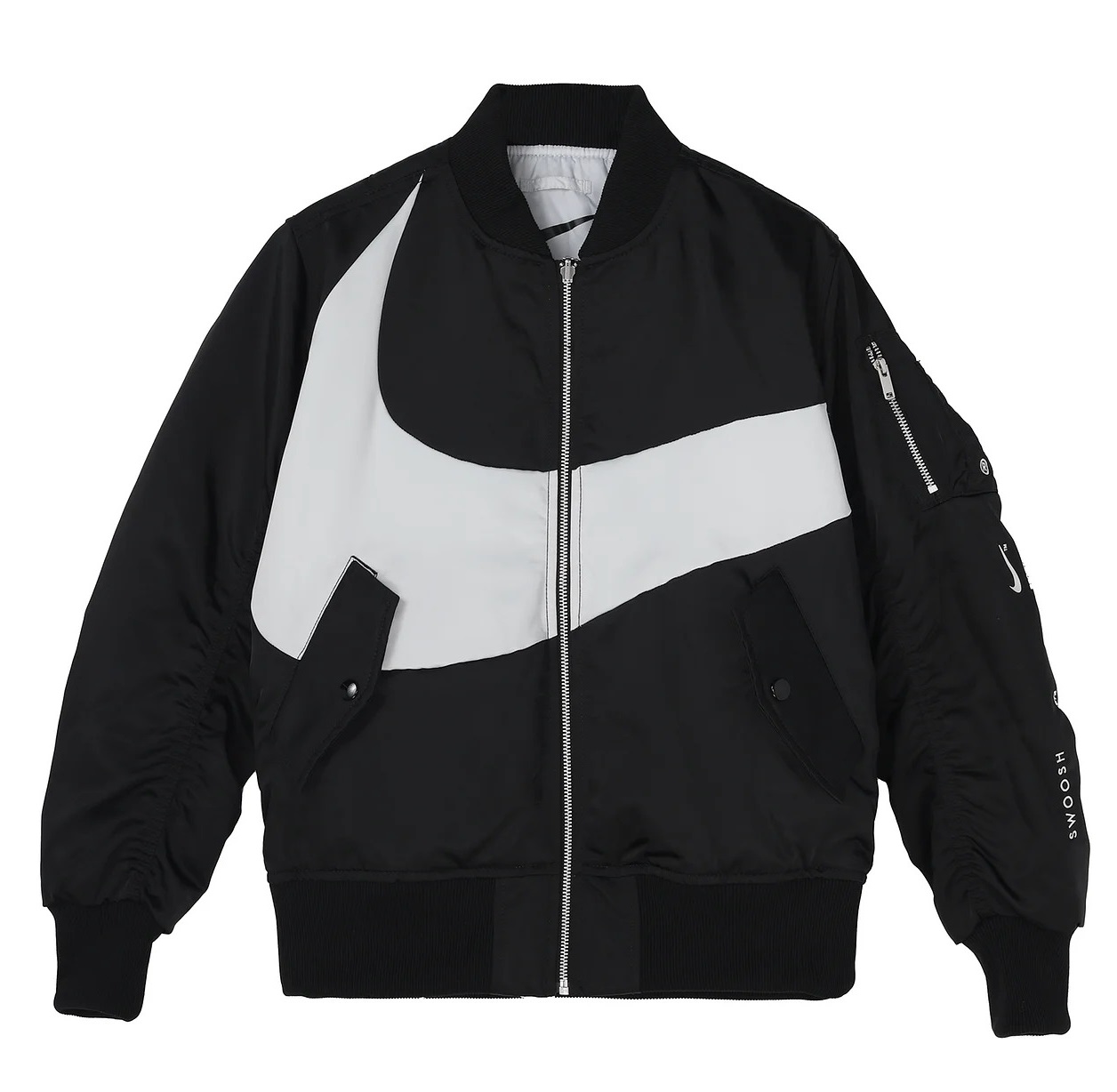 

Куртка-бомбер двусторонняя Nike Swoosh Therma-Fit, черный