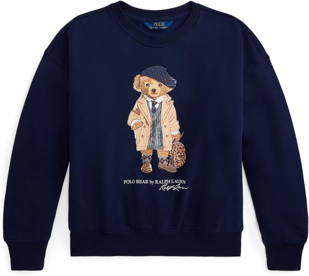

Толстовка Polo Ralph Lauren Kids Polo Bear Fleece Boxy Sweatshirt, цвет Refined Navy