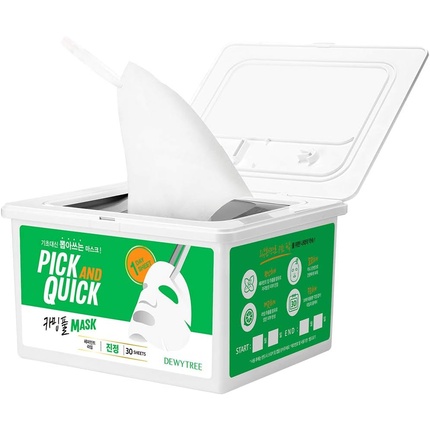 

Pick And Quick Daily Mask 30 листов успокаивающая мята и лайм Dewytree