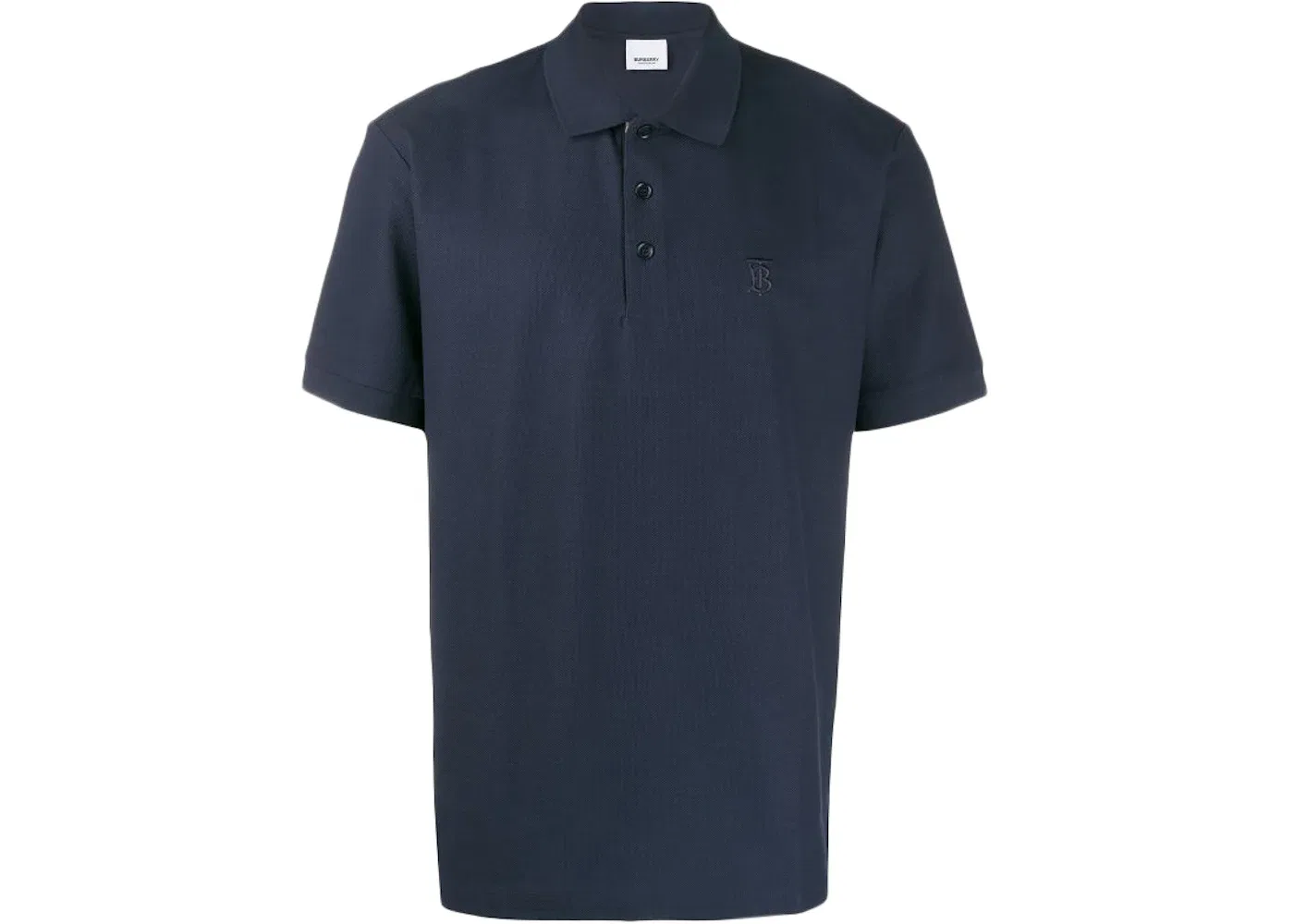 Мужское поло с вышивкой логотипа Burberry, Navy/Navy