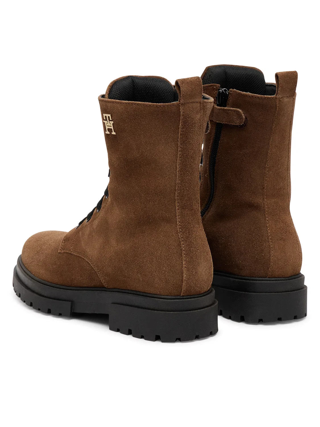 Ботильоны на шнуровке для девочки Lace-Up Bootie Tommy Hilfiger, коричневый — фото 3
