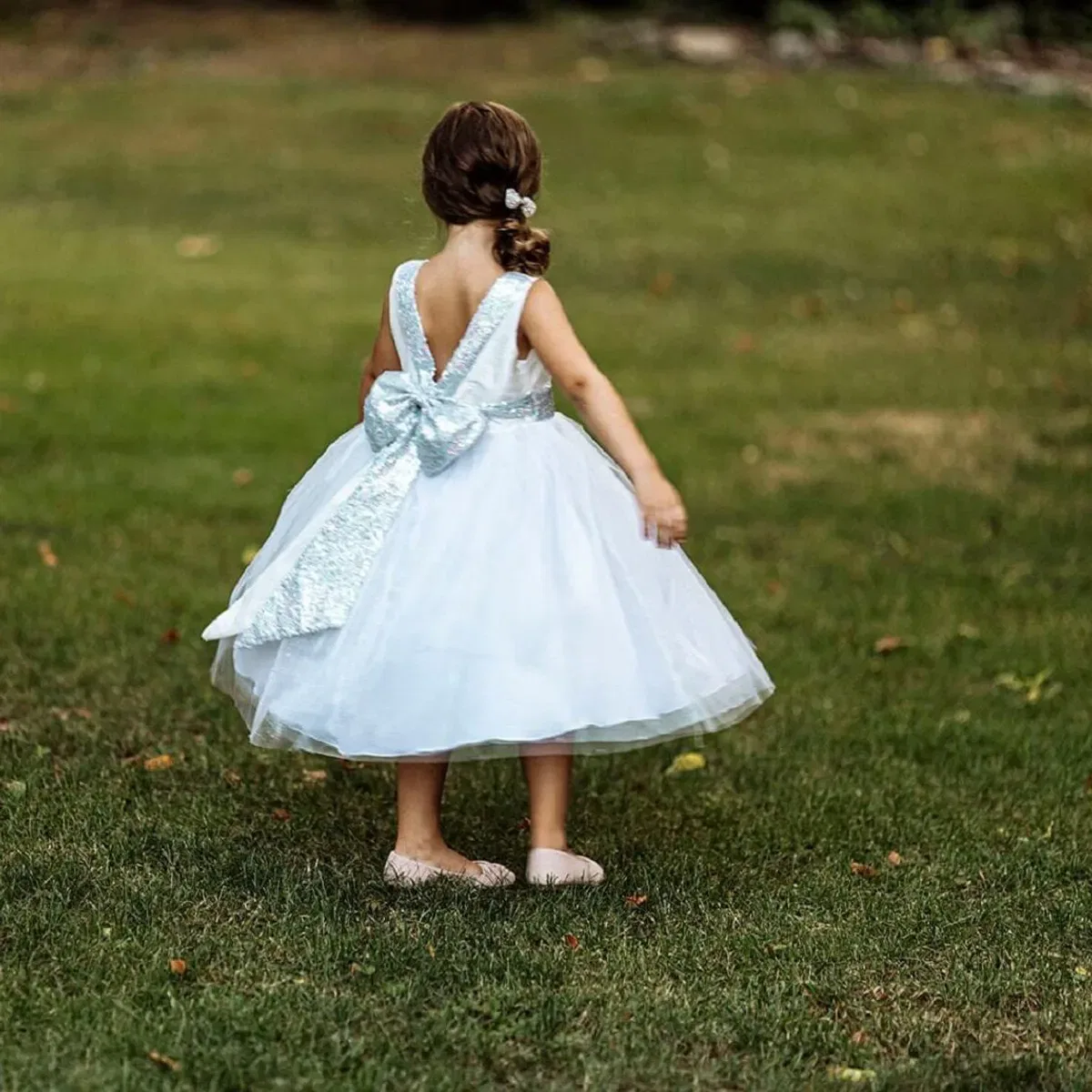 Платье Belle of the Ball Uk Flower Girl Boutique, White — фото 3
