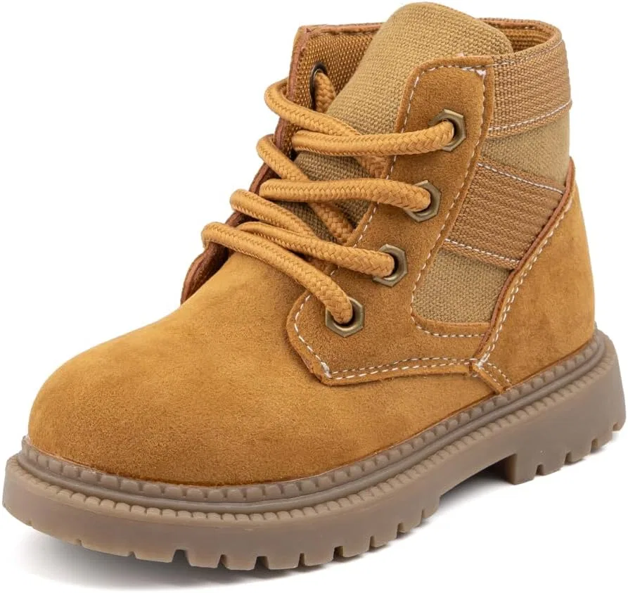 Детские зимние ботинки на шнуровке KIDSUN, Brown