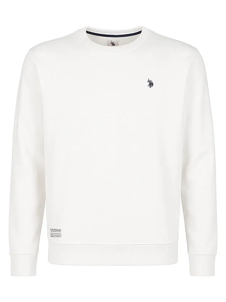 Мужской прямой свитшот U.S. Polo Assn., White