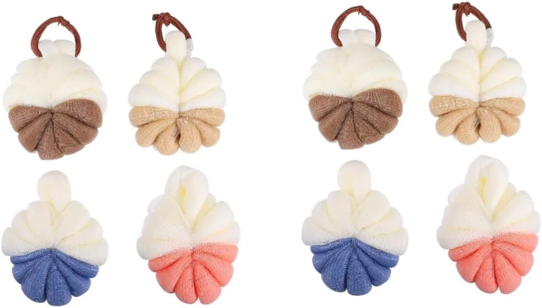 Набор банных мочалок, 8 шт, ENESEA, Assorted Colours