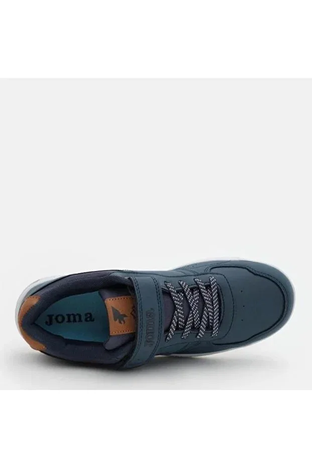 Детские повседневные туфли для девочек на плоской подошве Joma, Navy Blue — фото 3