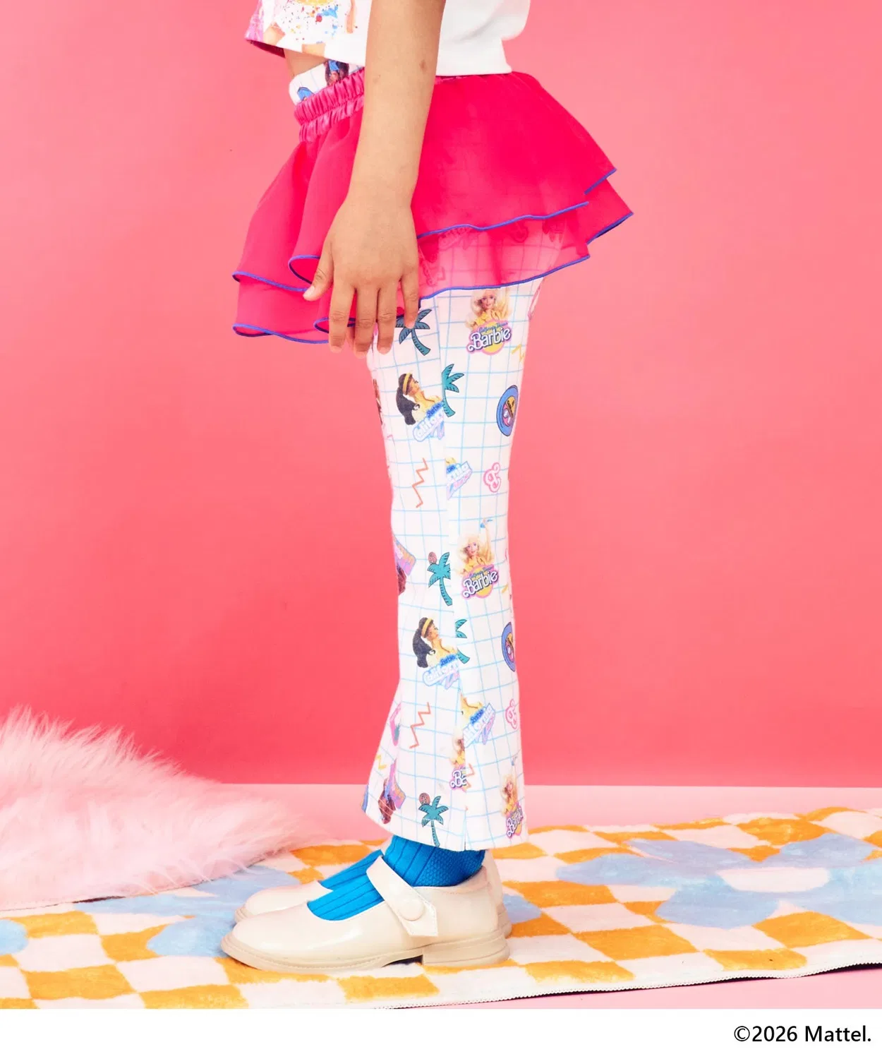 Детские брюки клеш с тюлевой юбкой Barbie ANAP kids, Лавандовый — фото 4