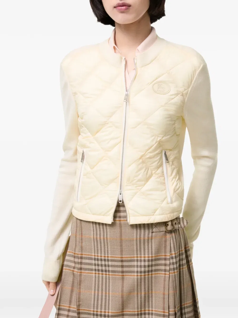 Стеганая куртка Burberry, бежевый — фото 2